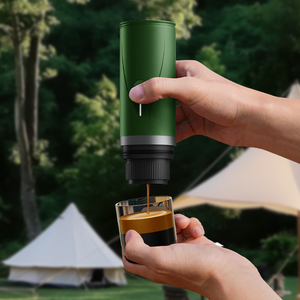 เครื่องชงกาแฟอัตโนมัติแบบพกพาสำหรับรถยนต์ PCM03ใช้ RV สีดำด้านเหมาะสำหรับการตั้งแคมป์กลางแจ้งได้รับการรับรองจาก CE ROHS - Product Image 4