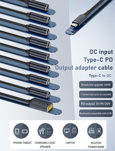 USB Loại C để <span class=keywords><strong>DC</strong></span> chuyển đổi pd65w 100W USB 3.1 để <span class=keywords><strong>DC</strong></span> Power <span class=keywords><strong>adapter</strong></span> cắm chuyển đổi tự động điện tỷ lệ 5V/9V/20V cho máy tính xách tay - Product Image 5
