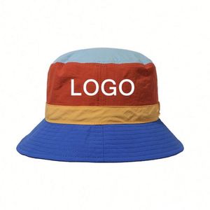 Custom Two-Tone Printed Trendy Lightweight <b>Sun</b> Travel Fisherman Bucket <b>Hat</b> for Women <b>Men</b> Promotion Gift - Product Image 1