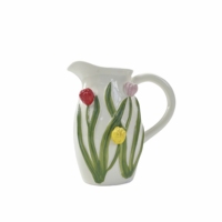 Vase en céramique moderne de style nordique à fleurs 3D, design blanc contemporain, arrangement floral, objet décoratif en porcelaine artisanale