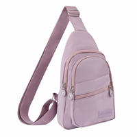 Sac à bandoulière léger et imperméable en polyester grande capacité avec fermeture éclair pour étudiants