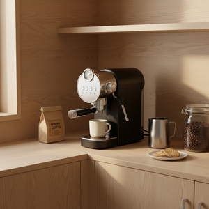 Cafetera Eléctrica Semiautomática de 220 V para Uso Doméstico y Hotelero, Función de Pre-infusión, Carcasa de Plástico, 20 Bares de Presión, <span class=keywords><strong>Espresso</strong></span> - Product Image 2