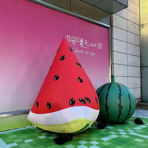 Logo gonflable géant personnalisable en forme de <span class=keywords><strong>fraise</strong></span>, résistant au vent et à l'eau, idéal pour la décoration promotionnelle d'événements en magasin de fruits - Product Image 3