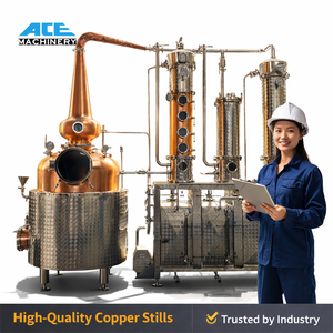 Alambiques de Cobre de 200L, 300L y 400L para Destilación de Whisky y Brandy, Equipo de Destilación para Cervecerías y Uso Comercial - Product Image 2