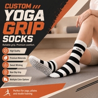 Chaussettes de yoga mi-mollet pour femmes, chaussettes antidérapantes personnalisées pour femmes, chaussettes antidérapantes douces, chaussettes antidérapantes pour le pilates, vêtements d'entraînement en salle