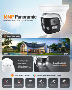 8K ndaa compliant toàn cảnh 16MP ống kính kép lai ánh sáng mặt Phát hiện VCA ai chức năng thông minh hai chiều âm thanh <span class=keywords><strong>IP</strong></span> PoE mạng Máy ảnh - Product Image 4