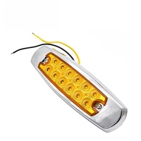 Mini feux de brouillard blancs, ambre, rouges, feux arrière LED pour camion, remorque tout-terrain 24V, feux de position latéraux LED 1W de remplacement