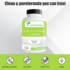 Cápsulas de Acetil L-Carnitina de Alta Absorción 1500mg, Cápsulas Orgánicas para Limpieza, Sin GMO, Estimulan el Metabolismo, Promueven la Digestión, Suplemento - Product Image 3