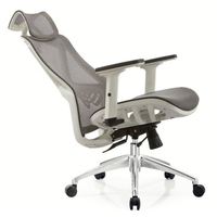 MING MENG Nouvelle Arrivée Chaise de Bureau Exécutive Moderne en Métal avec Maille, Confortable, Réglable, en Acier Inoxydable
