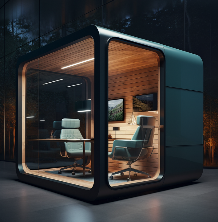 Soundproof pods studio recording modular office meeting room acoustic ...