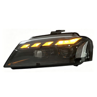 Conjunto de Faros Delanteros para Audi A3 2008-2012, Actualización Estilo RS, Lentes con Señal de Giro Fluida, Luces LED de Circulación Diurna, 50W 12V