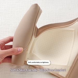 Ensemble de lingerie sans couture brillant, style gothique, push-up, anti-affaissement, pour femmes, soutien-gorge qui resserre et unifie la poitrine, pour grandes et petites poitrines - Product Image 4