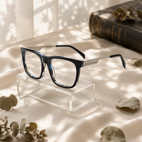 Expédition sous 24 heures, lunettes optiques en acétate au design haut de gamme et tendance, montures de lunettes de luxe à monture complète pour un usage quotidien
