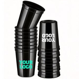 Gobelets de stade personnalisés pour pique-nique, événementiel, promotionnel, cadeau d'entreprise – Gobelets en plastique personnalisés avec logo - Product Image 1