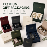 Scatola Regalo Magnetica Personalizzata con Logo, Scatola Pieghevole in Cartone Rigido con Chiusura Magnetica, Opzioni di Inserto, Ordini Personalizzati Accettati