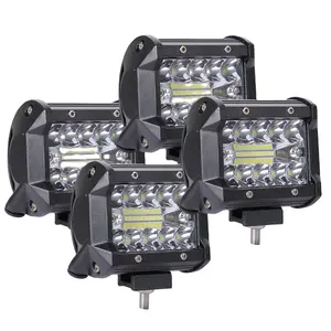 Araba LED iş lambası şeridi 4x4 sürüş lambası için Offroad tekne traktör kamyon 4WD SUV sis işık 12V 24V far için ATV Led çubuk