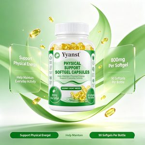Extrait de Horny Goat Weed 800mg, 90 gélules molles, pour l'énergie physique quotidienne des hommes, aide à maintenir l'activité quotidienne, soutient la vitalité quotidienne, OEM/ODM - Product Image 2