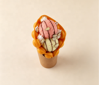 Emballage en papier kraft personnalisé, écologique, imperméable et jetable, pour gaufres bulle, frites, coupes de charcuterie et plats à emporter