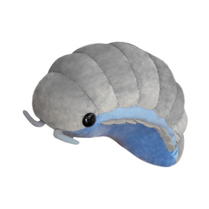Isopod Plüschkissen Niedliches Riesiges Röpelkäfer-Kuscheltier Blau & Grau Weiches Kuschelkissen - Product Image 2