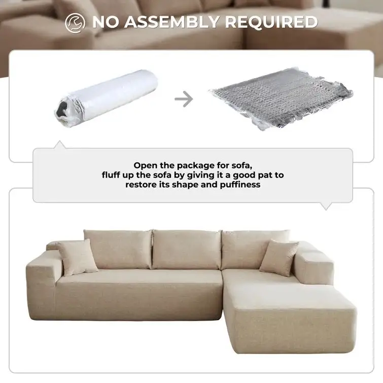 Современный модульный тканевый секционный диван простой дизайн угловой блок для гостиной сжатый секционный диван