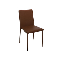 Chaise de salle à manger moderne en cuir pour la cuisine et la salle à manger