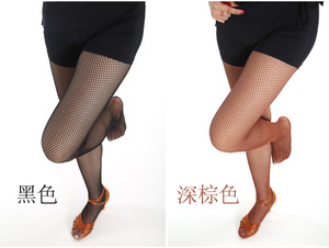 High Quality Latin Mesh Hosiery Caramel Female Professional Pantyhose <strong>Sexy</strong> Transparent Solid <strong>Tights</strong> for Women's Dance Wholesale - Product Image 5