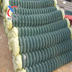 Pagar bidang olahraga pagar penghubung rantai berlapis PVC kualitas tinggi kustom