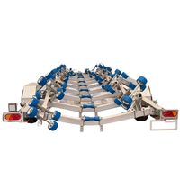 Hyroad Personnalisez le rouleau de quille de remorque de bateau en aluminium 10.5m avec une charge utile de 5000kg