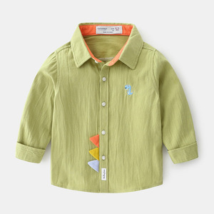 <span class=keywords><strong>Chemise</strong></span> de Garçon Printemps et Automne Manches Longues 2025 Nouvelle Collection Vêtements d'Automne Bébé Pur Coton Haut Élégant pour Garçons <span class=keywords><strong>Chemise</strong></span> <span class=keywords><strong>Blanche</strong></span> pour Enfants - Product Image 2