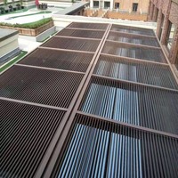 Fenêtre d'obturation en aluminium de vente directe d'usine et porte d'obturation à l'extérieur de la plantation persiennes d'obturation fenêtres en aluminium