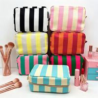Sac de voyage portable multifonctionnel à grande capacité avec fermeture éclair rayée de couleur, personnalisable avec logo, vente en gros