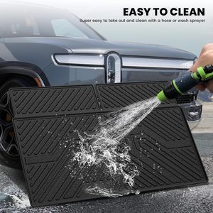 Alfombrilla para Maletero y Respaldo LASFIT para OLIVER R1S, 2.76 Pulgadas de Grosor, TPE Ranurado, Forro de Carga para Todo Clima, Negro, Fácil de Limpiar - Product Image 6