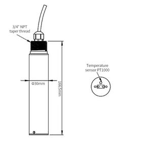 Sonde numérique de qualité de l'eau pour test industriel, 0-20000us/cm, 4-20mA, conductivité numérique, pH, oxygène dissous - Product Image 2