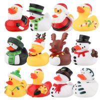 Calendrier de Noël 2025 avec canards en caoutchouc, jouet de bain canard en caoutchouc, cadeaux de Noël créatifs