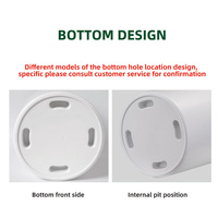Pot de fleurs suspendu moderne et minimaliste, décoratif pour jardin, de luxe, léger, de haute qualité, avec trou de drainage, en matériau PP durable