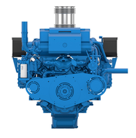 Weichai baudouin 12M26.2 900hp 1800rpm refroidi à l'eau 4 temps 12 cylindres moteur diesel marin pour moteur de bateau
