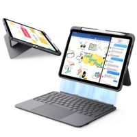Étui pour tablette OEM ODM A16 11e/10e génération avec clavier, ultra-léger, clavier magnétique détachable, support stable pour l'écriture, grand format
