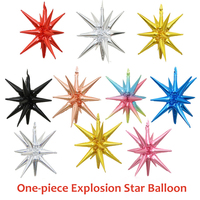 Une pièce Explosion étoile ballon fête d'anniversaire décoration goutte d'eau forme 22 pouces 27 pouces ballons en aluminium
