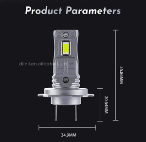 Đèn pha LED ô tô <span class=keywords><strong>H7</strong></span> H4 40W 3500LM trực tiếp từ nhà máy, 6000K, cos-pha, 9-36V, chip 3570, vỏ nhôm, mới - Product Image 2