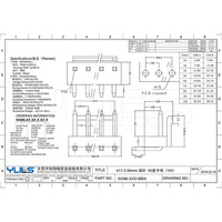 Conectores de PCB de alta calidad Paso de 3,96mm Fila única VH 2510-2A 3A 4A 5A 6A 7A 8A 9A 10A Pines Terminal de carcasa de oblea