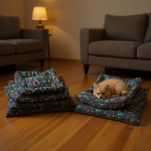 Set di Quattro Cucce per Animali Domestici YM1280 Imbottite in Cotone, Comode e Resistenti per i Tuoi Amati Animali - Product Image 3