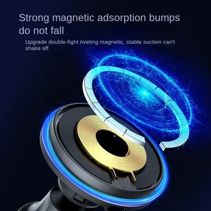 Support de téléphone portable sans fil à charge rapide Portable 15W pour voiture <span class=keywords><strong>Magsafe</strong></span> Support d'aspiration magnétique à charge rapide 15W pour <span class=keywords><strong>Apple</strong></span> - Product Image 4