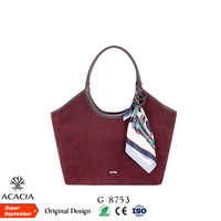 Nouveau sac hobo tendance en cuir PU de 14 pouces pour femme, super mignon, sac à bandoulière en PU avec fermeture éclair et décoration par écharpe en soie