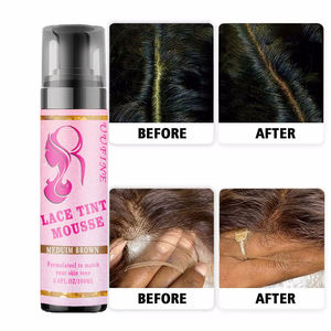 Uufine Private Label finitura naturale pizzo colore pizzo <span class=keywords><strong>tinta</strong></span> fusione Mousse per <span class=keywords><strong>capelli</strong></span> per le donne parrucca per <span class=keywords><strong>capelli</strong></span> pizzo - Product Image 2