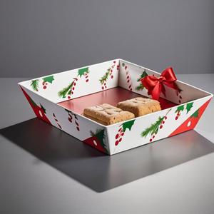 <span class=keywords><strong>Cestas</strong></span> de Regalo Personalizadas en Forma de Trapezoide para <span class=keywords><strong>Navidad</strong></span>, Cajas de Papel para Almacenamiento de Regalos Navideños - Product Image 3