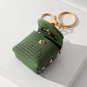 QY <b>Cute</b> Cartoon Frog Earphone Case Coin <b>Purse</b> Keychain Bag Charm Pendant Car Accessories for Women Girls - Product Image 4