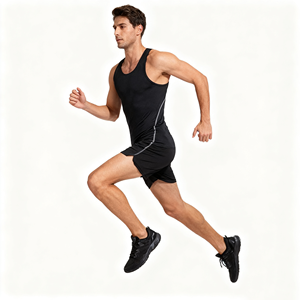 Camiseta sin mangas de secado rápido para hombre, camiseta sin mangas transpirable para entrenamiento de baloncesto, camiseta sin mangas para hombre, venta al por mayor - Product Image 4