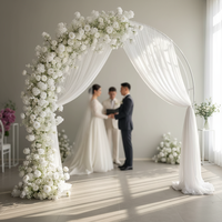 Décoration d'allée pour événements de mariage, rangée de fleurs pour table de salle à manger, chemin de table en roses artificielles en soie pour arrangement floral