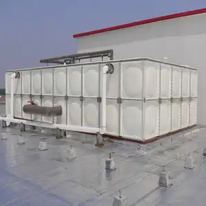 In De Fabriek Gemaakte Vierkante Zender Warmwateropslagtank 10000 Liter Frp Roestvrijstalen Gegalvaniseerde Smc Watertank
