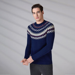 Fabricant de tricots, pull vintage pour homme, hiver, automne, manches longues, pull en laine à motif argyle, tricot sur mesure - Product Image 3